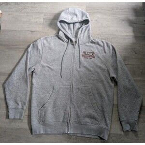 Hershey Park Candymonium Amusement Rides Full Zip Hoodie Men's Size Large Gray
